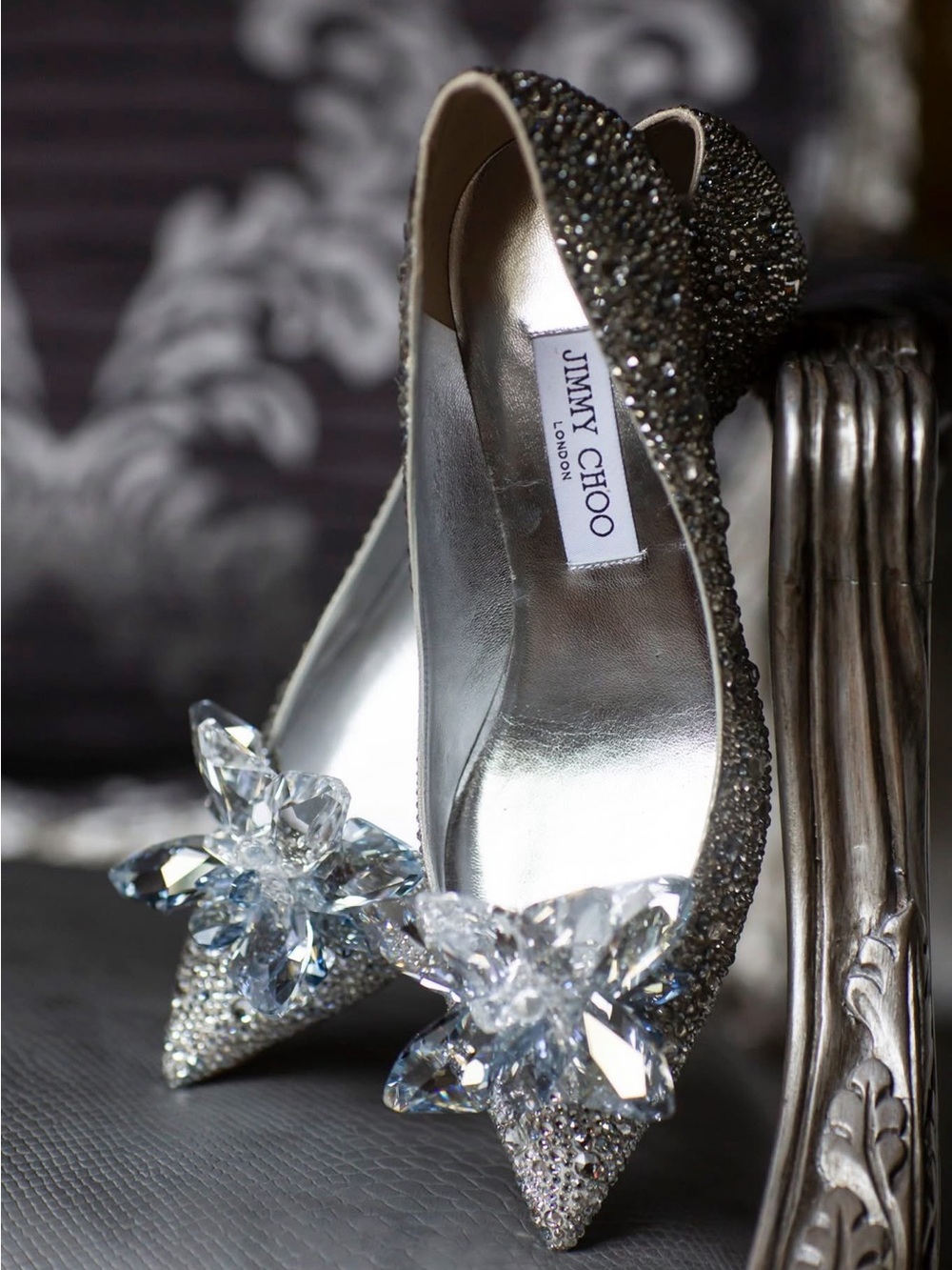 Jimmy Choo Allure Crystal Covered Pointy Toe Pumps Size 39